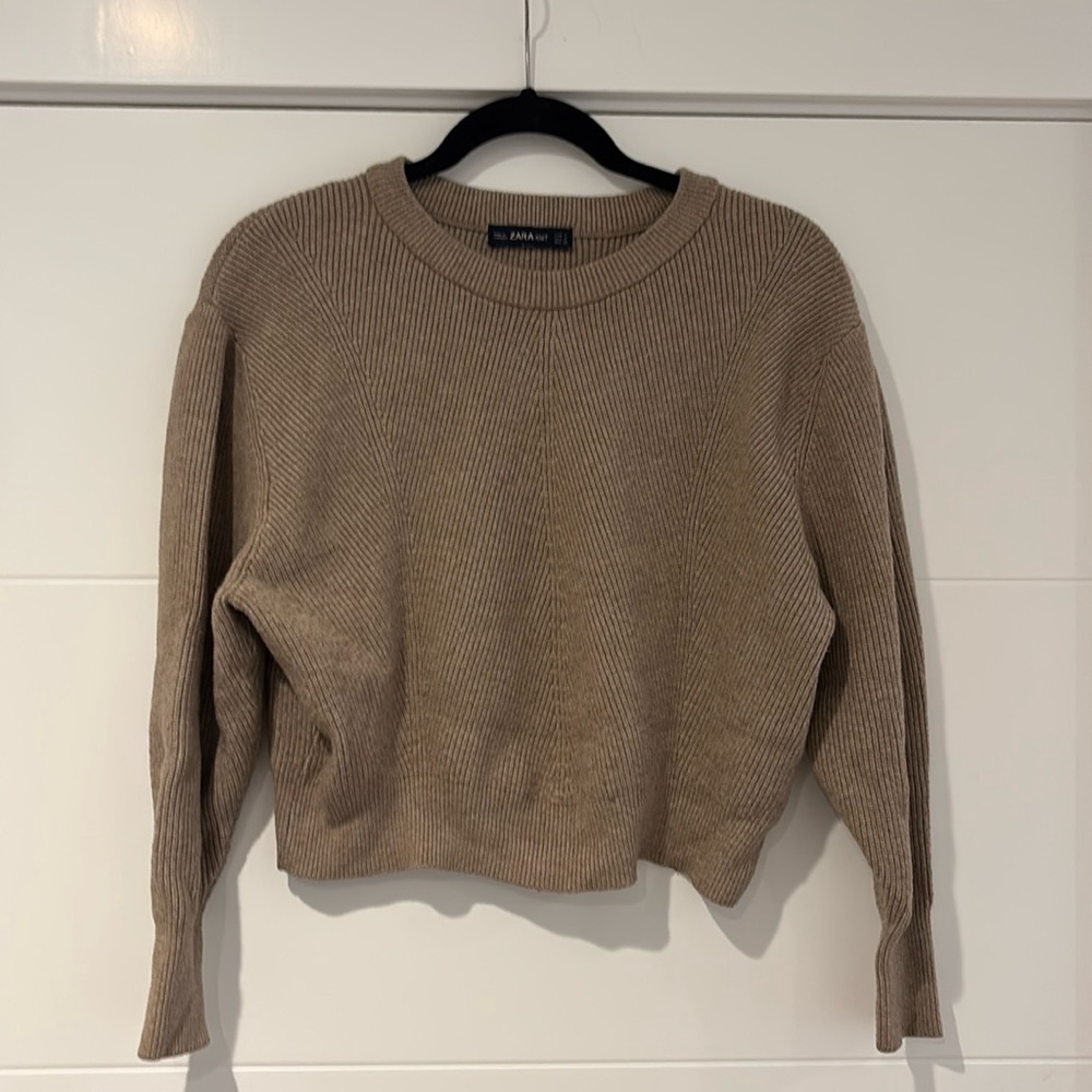 Brown Zara Knit Sweater